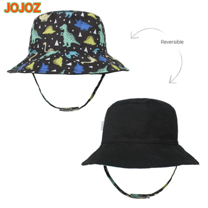 jojoz-หมวกถังฤดูร้อนหมวกบังแดดพิมพ์ลายการ์ตูนสำหรับเด็กหญิงเด็กชาย0-5ปี-หมวกแก๊ปใส่ตกปลาเด็กวัยหัดเดิน
