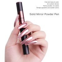 【LuckShops】BEAUTYBIGBANG Mirror Nail Pen Mirror Powder Stick Type Metallic Nail Solid 0.6g Mirror Effect Chrome Powder Chameleon Nail Cushion Pen Gold Nail Art