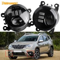 2 X ไฟตัดหมอกเลนส์ LED H11ไฟตัดหมอกหน้ารถสำหรับรถยนต์ Renault Dacia Duster 2010 2011 2012 2013 2014 2015 2016 2017 2018 2020 2019