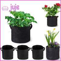 กระถาง Grow กระเป๋าผ้าอุปกรณ์ทำสวนสีดำ JUJE83274ขนาด5/7/10แกลลอนถุง Grow ราก