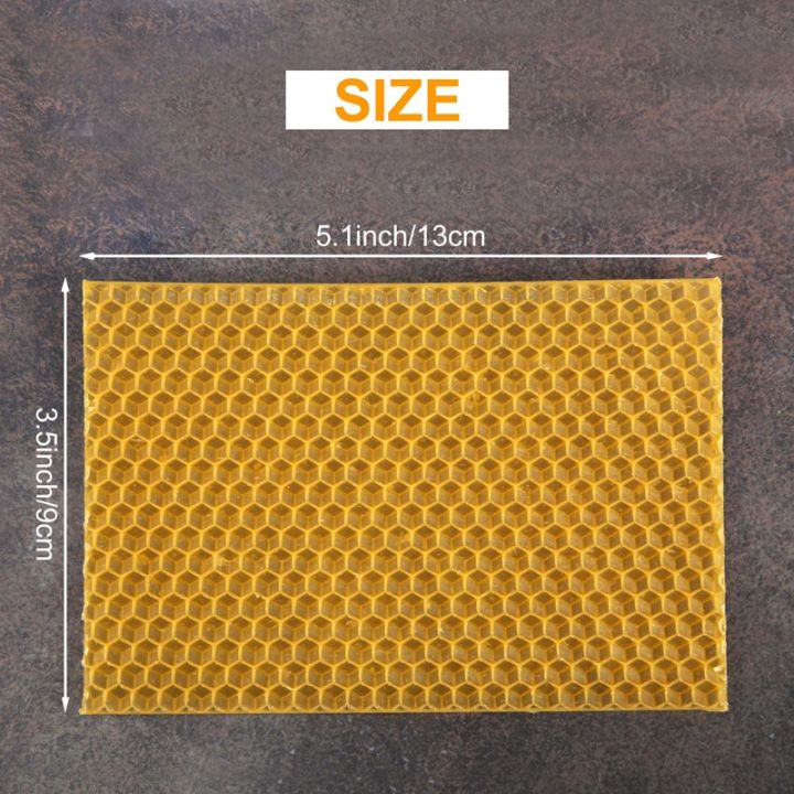 30pcs-honeycomb-foundation-bee-wax-foundation-sheets-paper-candlemaking-beeswax-flakes-beekeeping-tool