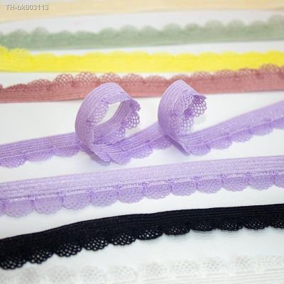 ❧♝ 10 Yard 11mm Elastic Band Lace Trim For Kid Hair Tie Headband Dress Garment DIY Sewing Accessories