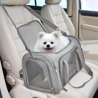 ♟♠ Doggie Carrier Bag Breathable Pet Transport Bag Cat Dog Soft Travel BackPack Pet Kitten Puppy Handbag with curtain dog travel