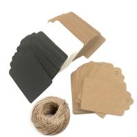 100pcs Hang Decoration Multifunction Store Price Label Gift Kraft Paper DIY Wedding Blank Tag