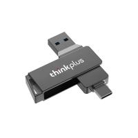 Lenovo Thinkplus MU251 256GB USB3.0 + Type-C พอร์ต U Disk โลหะหมุนได้ USB แฟลชไดรฟ์แฟลชไดรฟ์สองหัวความเร็วสูงสูง