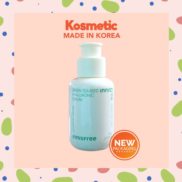 INNISFREE Green Tea Seed Serum Hyaluronic 80ml / 2023 Packaging Lazada PH