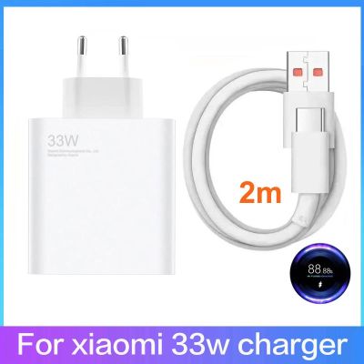 For Xiaomi Fast Charger 33W Turbo Charge EU QC 4.0 Adapter 3A Usb Type C Cable For Redmi Note 8 9 9s Pro Docks hargers Docks Chargers