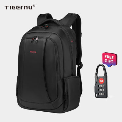 กระเป๋าใส่โน้ตบุ๊ค ซิปกันขโมย ผ้ากันน้ำ ใส่โน๊ตบุ๊คขนาด 15.6 นิ้วได้ กระเป๋า สะพาย USB T-B3143 T-B3143USB (สีดำ)