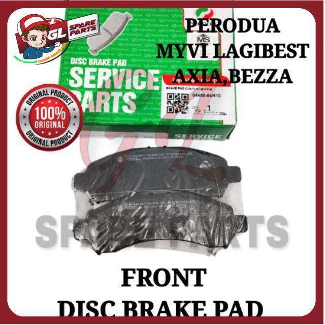 FRONT DISC BRAKE PAD (100 ORIGINAL) PERODUA MYVI 20112017 LAGIBEST