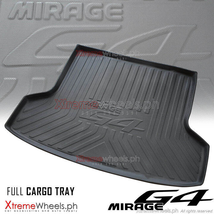 Mirage G4 2014-2023 Diamond Textured Cargo / Trunk Tray Thick Rubber ...