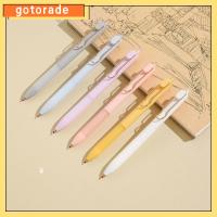 GOTORADE 0.5มม. ปากกาหมึกสีดำ พับเก็บได้ 6ชิ้นค่ะ ปากกาเขียนลื่น หัวขนาดละเอียด ปากกาลูกลื่น ออฟฟิศสำหรับทำงาน