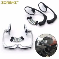 ZORBYZ 1Pcs Motorcycle Retro Round Rearview Side Mirrors For GN125 Cafe Racer Custom Mirrors