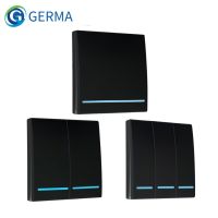 ℗☢✉ GERMA Wireless Remote Control AC 220V Receiver 86 Wall Panel Remote Transmitter Hall Bedroom Ceiling Lights Wall Lamps TX