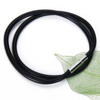 【CW】 3MM BLACK RUBBER CORD Mens Womens Necklace Neck Collar Accessory