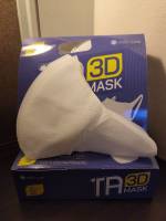 T.A. mask 3D หน้ากากอนามัย ทรง 3D สีขาว  สำหรับผู้ใหญ่  1 กล่อง  บรรจุ 20 ชิ้น