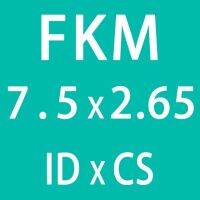 Id6/7.1/7.5/8/8.5/9/10/10 6/11.2/11.8มม. วงแหวนสำหรับงานปะยาง10ชิ้น/ล็อตซีลยางสีเขียว Fkm ความหนาซีลยางฟลูออรีน2.65มม. (Id7.5Mm)