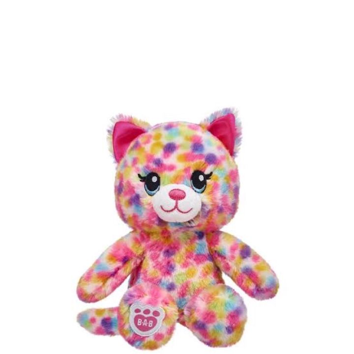 ตุ๊กตาบิ้วอะแบร์-ตัวเล็ก-smallfry-รุ่น-confetti-cat-build-a-bear-สินค้ามือสองสภาพดีนำเข้าจากอเมริกา