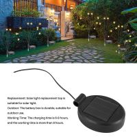 4 Packs Solar LED Light Replacement Top Part Panel ,Solar Panel Lantern Lid Light Bulb Accessories Battery Box