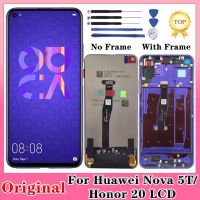 6.26 Original For Huawei Nova 5T LCD Display Honor 20 Touch Screen YAL-L21 YAL-L61A Digitizer Assembly With Frame Replacement