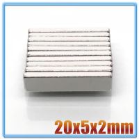 20 1000PCS 20x5x2 mm Block Super Strong Magnetic Magnets 20mmx5mmx2mm Permanent Neodymium Rectangular Magnet 20x5x2 mm 20x5x2mm