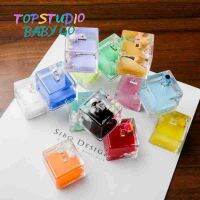 เครื่องประดับห่วงโซ่อะครีลิกสี่เหลี่ยม Topstudio Babygo ตุ๊กตาขายส่งของเหลวไหลได้เป็นจี้กระเป๋าขวดแก้วจุกก๊อกน้ำมัน
