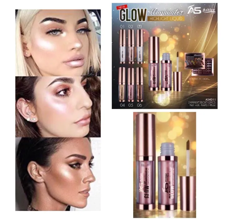 Liquid Highlighter with 3 Shades by Ashley Shine (New Bottles) Lazada PH