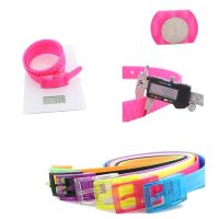 ต้นฉบับ Plastic buckle trouser belt mens white silicone golf belt iron-free metal-free security inspection belt womens wide candy color Ms American style 2023 authentic