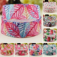 22mm 25mm 38mm 75mm flowers  cartoon printed Grosgrain Ribbon party decoration 10 Yards satin ribbons Gift Wrapping  Bags