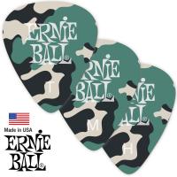 Ernie Ball® Camouflage Picks ปิ๊กกีตาร์ 3 ความหนา ลายทหาร (Thin: 0.46 mm / Medium: 0.72 mm / Heavy: 0.94 mm) ** Made in USA **