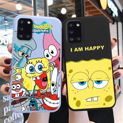 （cold noodles）เคสโทรศัพท์ลาย SpongeBob SquarePants ตลกสำหรับ Samsung Galaxy A31 Patrick Star เคสซิลิโคนนิ่มฝาหลังสำหรับ Samsung A31 31เคส