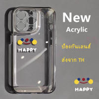 อะคริลิค เคสซิลิโคนนิ่มหน้ายิ้ม สำหรับ OPPO A16 A16S A36 A5 A3S A12E A52 A72 A92 A53 A32 A33 A55 A53S A57 A73 A8 A31 A5 A9 2020 F11 A93 A96 เคสใสกันกระแทก