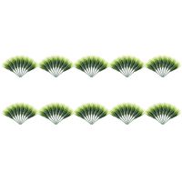 80 Pcs Artificial Outdoor Plants, Plastic Greenery Shrubs Wheat Grass Outdoor Window Box Verandah Hanging Planter