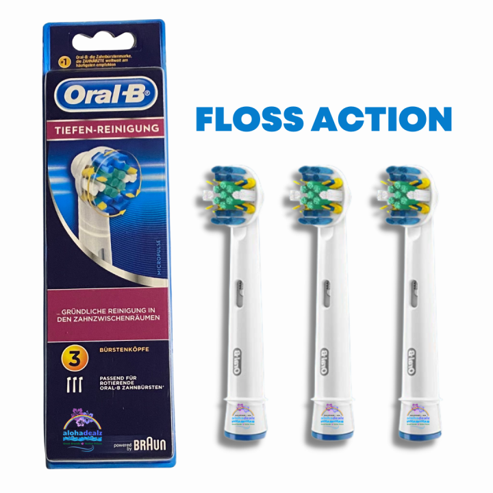 OralB Floss Action Replacement Toothbrush Heads Refill, 3 pack Lazada PH