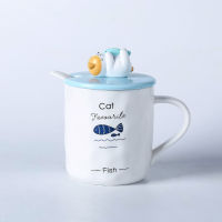 แก้วมัค 3D แก้วเซรามิค ลายการ์ตูนแมวน่ารัก cartoon 3 d kids milk mugs cheap funky 440 ml cute ceramic mug