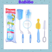 Bộ cọ rửa bình sữa, Cọ bình sữa 4 chi tiết xoay 360 độ siêu tiện lợi
