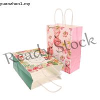 【hot sale】 ☏ B41 ZHEN 5Pcs Flamingo Gift Bags Hawaii Party Flamingo Bags with Handles Party Supplies MY