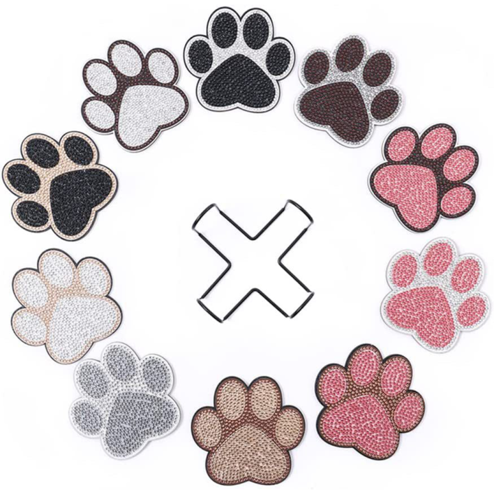 home-d-cor-with-diamond-painting-affordable-coaster-sets-animal-shaped-mats-amp-pads-diy-diamond-painting-kits-pet-themed-coasters