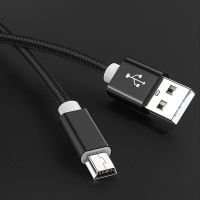 สายมินิ USB มินิยูเอสบีเพื่อ USB โทรศัพท์มือถือสายชาร์จสำหรับข้อมูลอย่างรวดเร็วเครื่องเล่น MP4 MP3จีพีเอสกล้องดิจิตอล HDD Mini USB