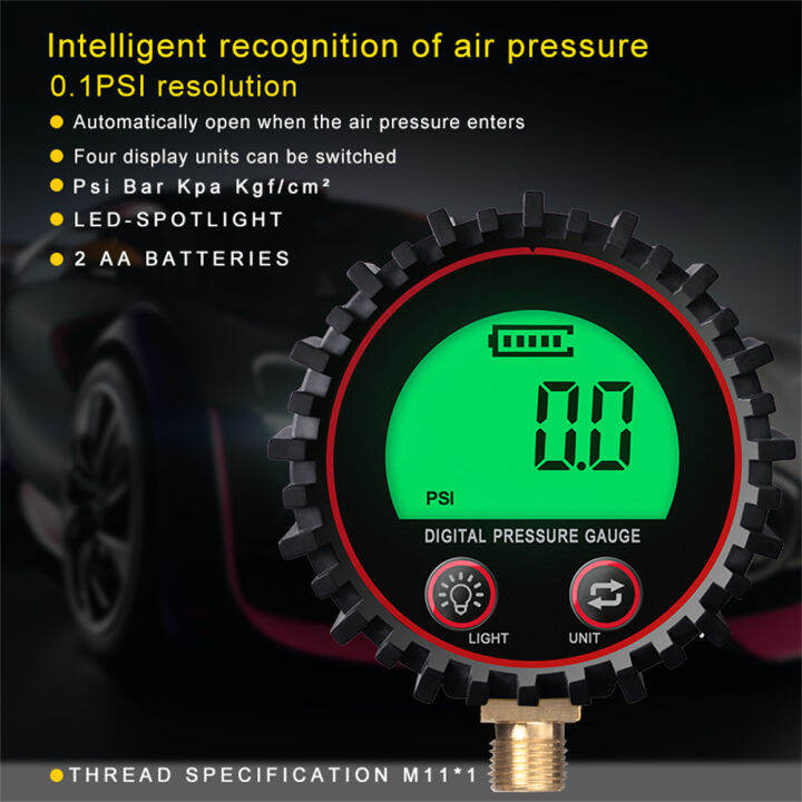 [Ready stock] Occkic Digital Car Tire Pressure Gauge Inflator Gauge Kit