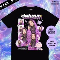 【New】เสื้อยืดลําลอง แขนสั้น พิมพ์ลาย Kim Dahyun Twice รุ่นเดียวกันเสื้อผ้าสำหรับทั้งชายและหญิง นิยม