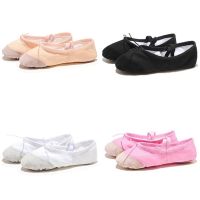 hot【DT】 Gym Flat Slippers Pink Canvas Ballet Shoes for Children Teacher