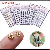 521YIANEE 10/24pcs 5mm หัตถกรรม Snap ที่มองไม่เห็น ตุ๊กตาจิ๋ว เสื้อผ้าตุ๊กตา DIY หัวเข็มขัดเย็บเสื้อผ้า หัวเข็มขัดโลหะ ปุ่มมินิ