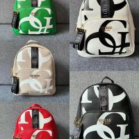 GUESS European and American fashion casual simple logo printing large-capacity backpack backpack mummy bag womens bag