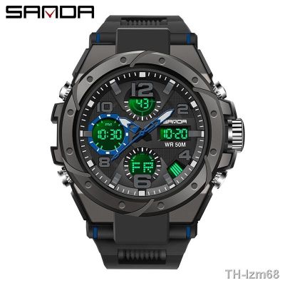 ⌚ นาฬิกา Three 6008 wrist watch fashion students sports multi-function digital watches men waterproof quartz watch