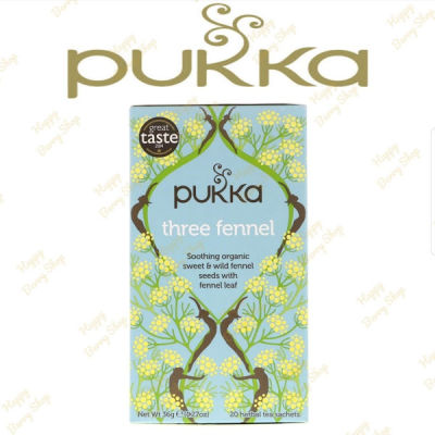 ชา PUKKA Organic Herbal Tea 🍃⭐THREE FENNEL⭐🍵 ชาสมุนไพรออแกนิค ชาเพื่อสุขภาพจากประเทศอังกฤษ 1 กล่องมี 20 ซอง