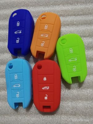 huawe Silicone Key Cover Case Fit For Peugeot 508 3008 308 208 Remote Fob Protector
