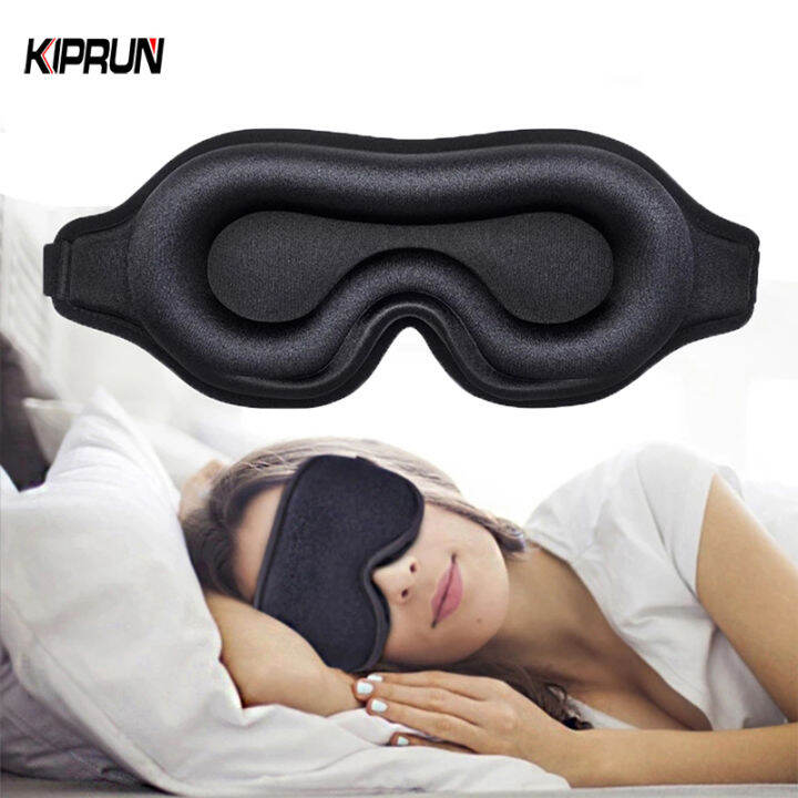 KIPRUN 3D Memory Foam Sleep Eye Mask, 100% Blackout Sleep Mask for ...