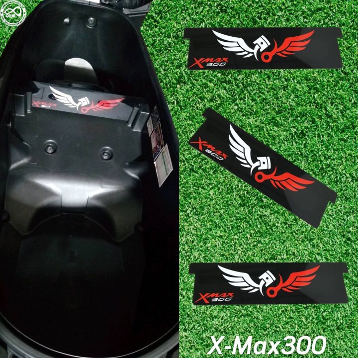 สำหรับ-yamaha-xmax-300-อุปกรณ์เสริม-x-max-300-แผ่นกั้นใต้เบาะ-สีดำ-xmax300-รถจักรยานยนต์-ช่องจัดแบ่งสิ่งของให้เป็นระเบียบ