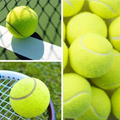 1 Pcs Tennis Balls Practice Training Outdoor Elasticity Durable for Dogs Bite and Chomp 6.3CM Dog