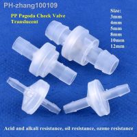 5 200pcs 3 12mm PP Check Valve Watering Irrigation Hose Pagoda Joint Non-Return Valve Aquarium Tank Air Pump Pipe One-way Valve